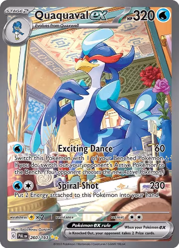 Quaquaval ex - 260/193 (260/193), Paldea Evolved — Pokémon card price