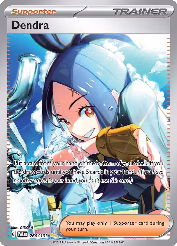 Dendra - 266/193 (266/193), Paldea Evolved — Pokémon card price