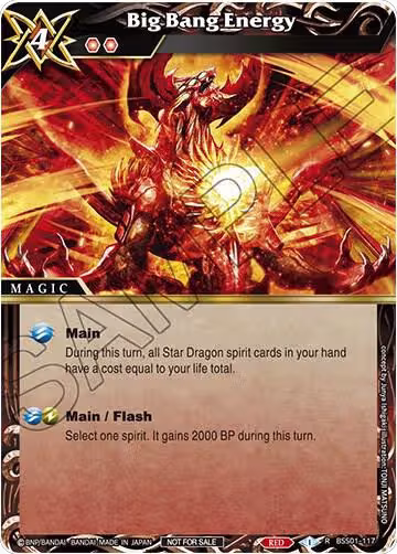 Big Bang Energy (Championship Pack 2023 Vol. 1) (BSS01-117), Battle Spirits Saga Promo Cards — Battle Spirits card price