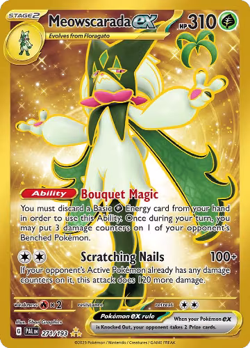 Meowscarada ex - 271/193 (271/193), Paldea Evolved — Pokémon card price
