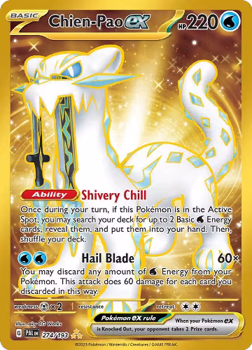 Chien-Pao ex - 274/193 (274/193), Paldea Evolved — Pokémon card price