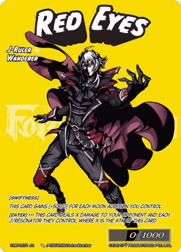 Ascending to the Crimson Moon // Red Eyes (Secret) (CMB-SEC1 JR), Crimson Moon's Battleground — Force of Will card price