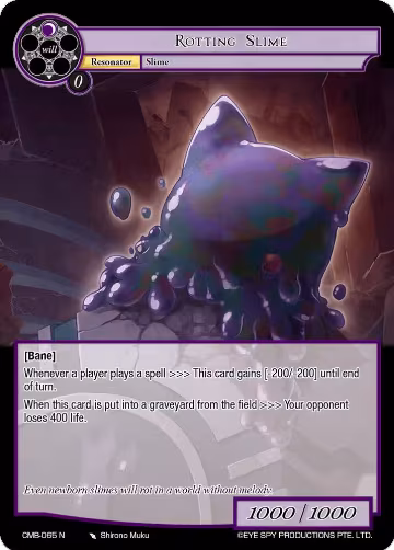 Rotting Slime (CMB-065 N), Crimson Moon's Battleground — Force of Will card price