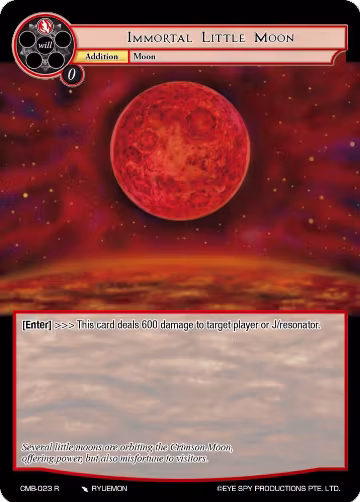 Immortal Little Moon (CMB-023 R), Crimson Moon's Battleground — Force of Will card price