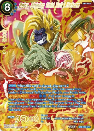 Baby, Shining Gold Evil Lifeform (SPR) (BT21-060), Wild Resurgence — DB Super card price
