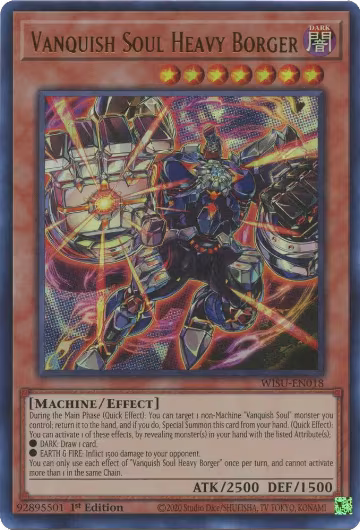 Vanquish Soul Heavy Borger (WISU-EN018), Wild Survivors — Yu-Gi-Oh! card price