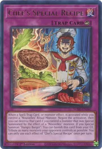 Chef's Special Recipe (WISU-EN040), Wild Survivors — Yu-Gi-Oh! card price