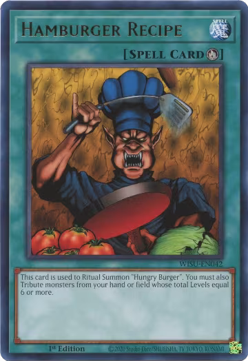 Hamburger Recipe (WISU-EN042), Wild Survivors — Yu-Gi-Oh! card price