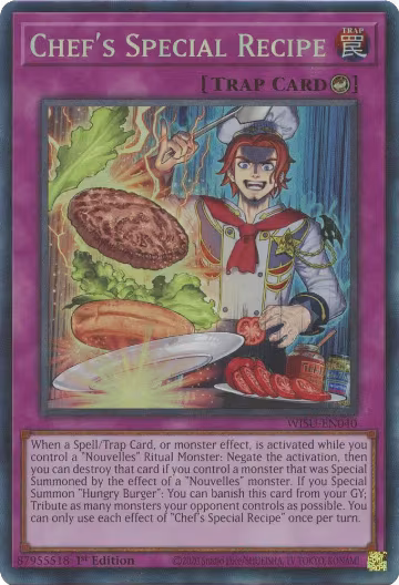 Chef's Special Recipe (CR) (WISU-EN040), Wild Survivors — Yu-Gi-Oh! card price