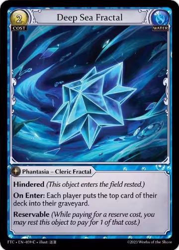 Deep Sea Fractal (059), Fractured Crown — Grand Archive card price