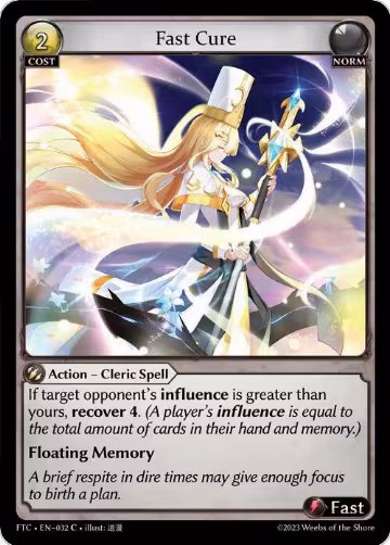 Fast Cure (032), Fractured Crown — Grand Archive card price