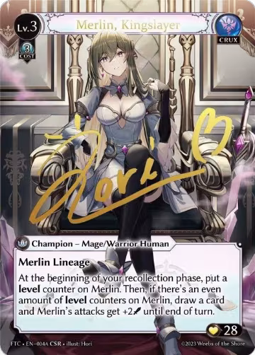 Merlin, Kingslayer (A) (CSR) (004A), Fractured Crown — Grand Archive card price