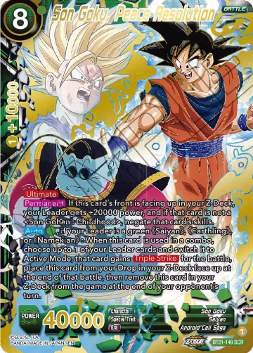 Son Goku, Peace Resolution (BT21-148) — card price