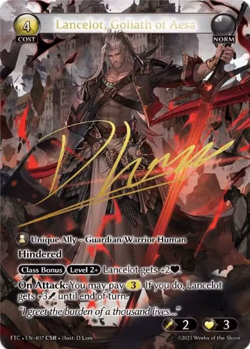 Lancelot, Goliath of Aesa (CSR) (037) — card price