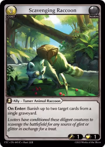 Scavenging Raccoon (045), Fractured Crown — Grand Archive card price