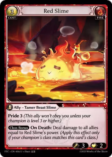 Red Slime (056), Fractured Crown — Grand Archive card price