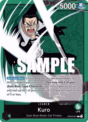 Kuro (OP03-021), Pillars of Strength — One Piece card price