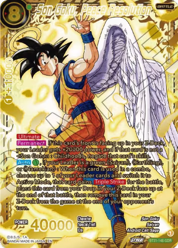 Son Goku, Peace Resolution (God Rare) (BT21-148), Wild Resurgence — DB Super card price