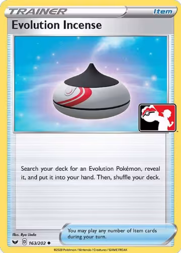Evolution Incense - 163/202 (163/202), Prize Pack Series Cards — Pokémon card price