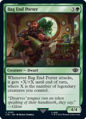 Bag End Porter (153), Universes Beyond: The Lord of the Rings: Tales of Middle-earth — Magic card price