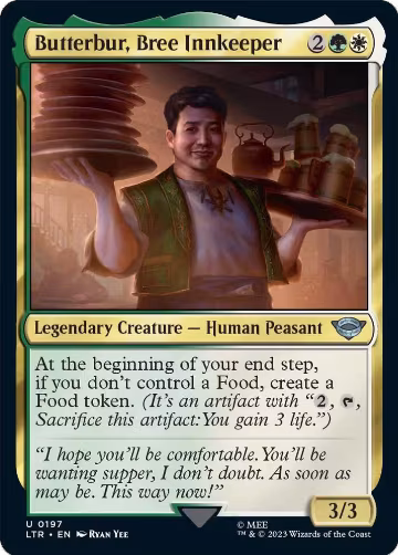 Butterbur, Bree Innkeeper (197), Universes Beyond: The Lord of the Rings: Tales of Middle-earth — Magic card price