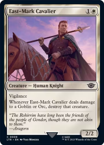 East-Mark Cavalier (9), Universes Beyond: The Lord of the Rings: Tales of Middle-earth — Magic card price