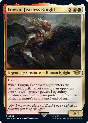 Eowyn, Fearless Knight (201), Universes Beyond: The Lord of the Rings: Tales of Middle-earth — Magic card price