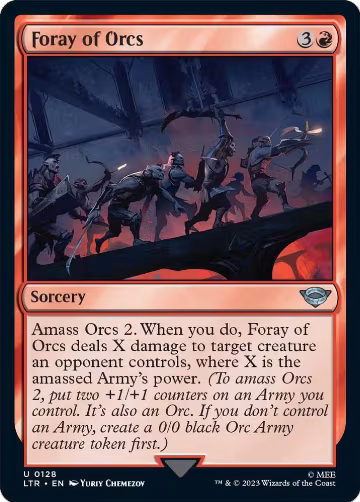 Foray of Orcs (128), Universes Beyond: The Lord of the Rings: Tales of Middle-earth — Magic card price
