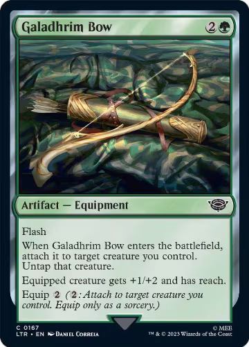 Galadhrim Bow (167), Universes Beyond: The Lord of the Rings: Tales of Middle-earth — Magic card price