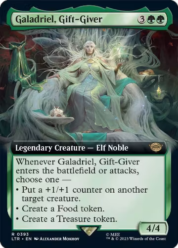 Galadriel, Gift-Giver (Extended Art) (393), Universes Beyond: The Lord of the Rings: Tales of Middle-earth — Magic card price