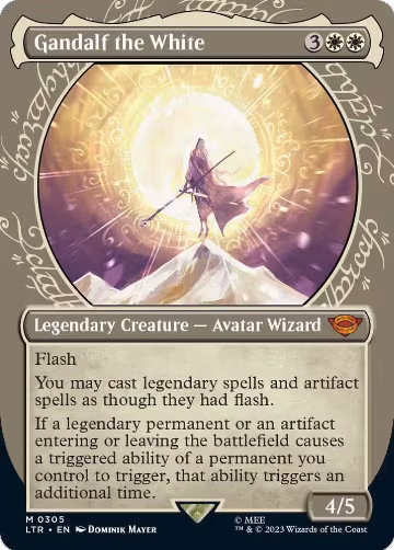 Gandalf the White (Showcase) (305), Universes Beyond: The Lord of the Rings: Tales of Middle-earth — Magic card price