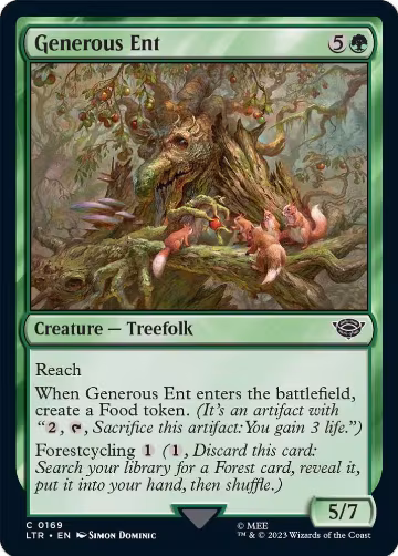 Generous Ent (169), Universes Beyond: The Lord of the Rings: Tales of Middle-earth — Magic card price