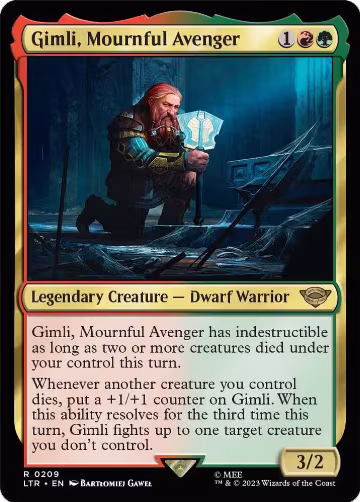 Gimli, Mournful Avenger (209), Universes Beyond: The Lord of the Rings: Tales of Middle-earth — Magic card price