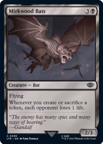 Mirkwood Bats (95), Universes Beyond: The Lord of the Rings: Tales of Middle-earth — Magic card price