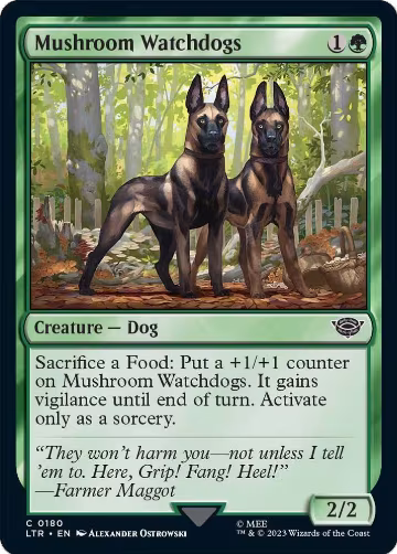 Mushroom Watchdogs (180), Universes Beyond: The Lord of the Rings: Tales of Middle-earth — Magic card price