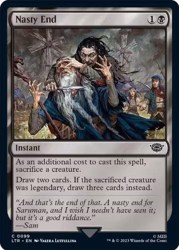 Nasty End (99), Universes Beyond: The Lord of the Rings: Tales of Middle-earth — Magic card price