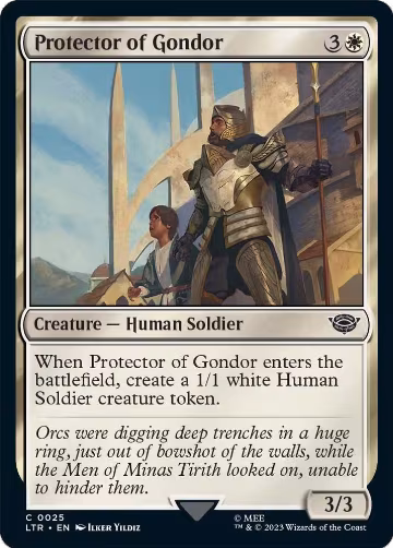 Protector of Gondor (25), Universes Beyond: The Lord of the Rings: Tales of Middle-earth — Magic card price