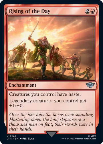 Rising of the Day (145), Universes Beyond: The Lord of the Rings: Tales of Middle-earth — Magic card price