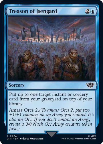 Treason of Isengard (74), Universes Beyond: The Lord of the Rings: Tales of Middle-earth — Magic card price