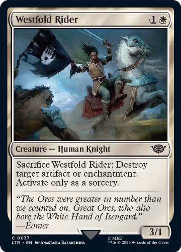 Westfold Rider (37), Universes Beyond: The Lord of the Rings: Tales of Middle-earth — Magic card price