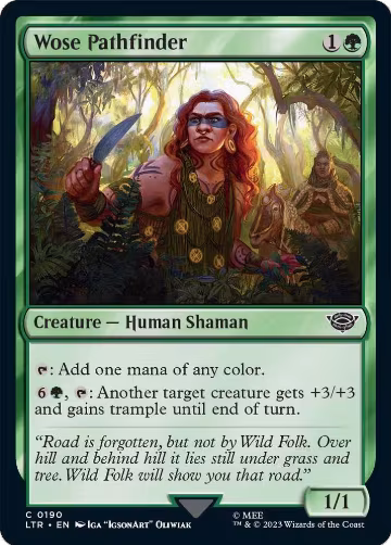 Wose Pathfinder (190), Universes Beyond: The Lord of the Rings: Tales of Middle-earth — Magic card price