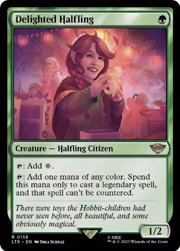 Delighted Halfling (158), Universes Beyond: The Lord of the Rings: Tales of Middle-earth — Magic card price