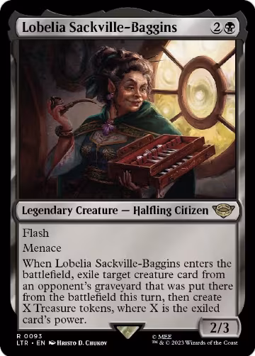 Lobelia Sackville-Baggins (93), Universes Beyond: The Lord of the Rings: Tales of Middle-earth — Magic card price