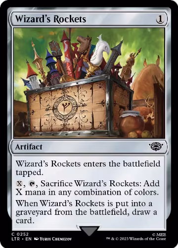 Wizard's Rockets (252), Universes Beyond: The Lord of the Rings: Tales of Middle-earth — Magic card price