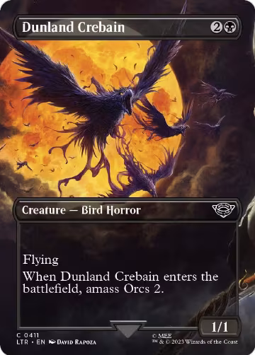 Dunland Crebain (Borderless) (411), Universes Beyond: The Lord of the Rings: Tales of Middle-earth — Magic card price