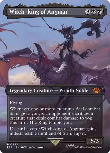 Witch-king of Angmar (Borderless) (423), Universes Beyond: The Lord of the Rings: Tales of Middle-earth — Magic card price