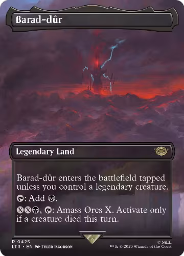 Barad-dur (0425) (Borderless) (425), Universes Beyond: The Lord of the Rings: Tales of Middle-earth — Magic card price
