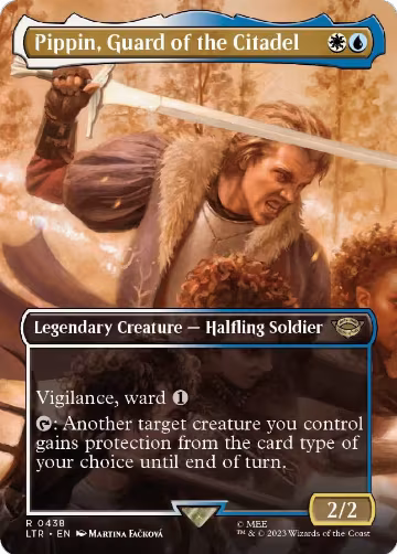 Pippin, Guard of the Citadel (Borderless) (438), Universes Beyond: The Lord of the Rings: Tales of Middle-earth — Magic card price