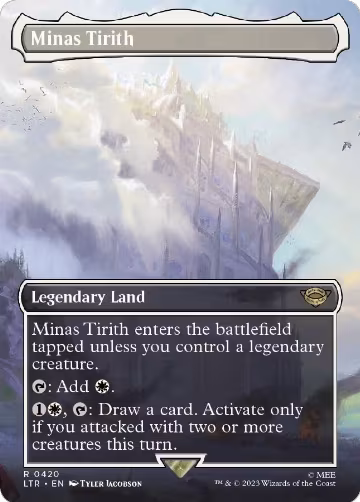 Minas Tirith (0420) (Borderless) (420), Universes Beyond: The Lord of the Rings: Tales of Middle-earth — Magic card price