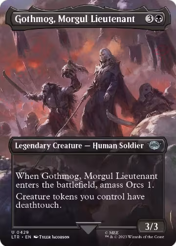 Gothmog, Morgul Lieutenant (Borderless) (429), Universes Beyond: The Lord of the Rings: Tales of Middle-earth — Magic card price